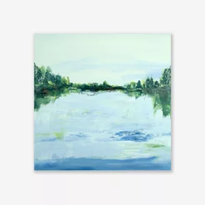 Contemporary Water Art Lake Reflection V